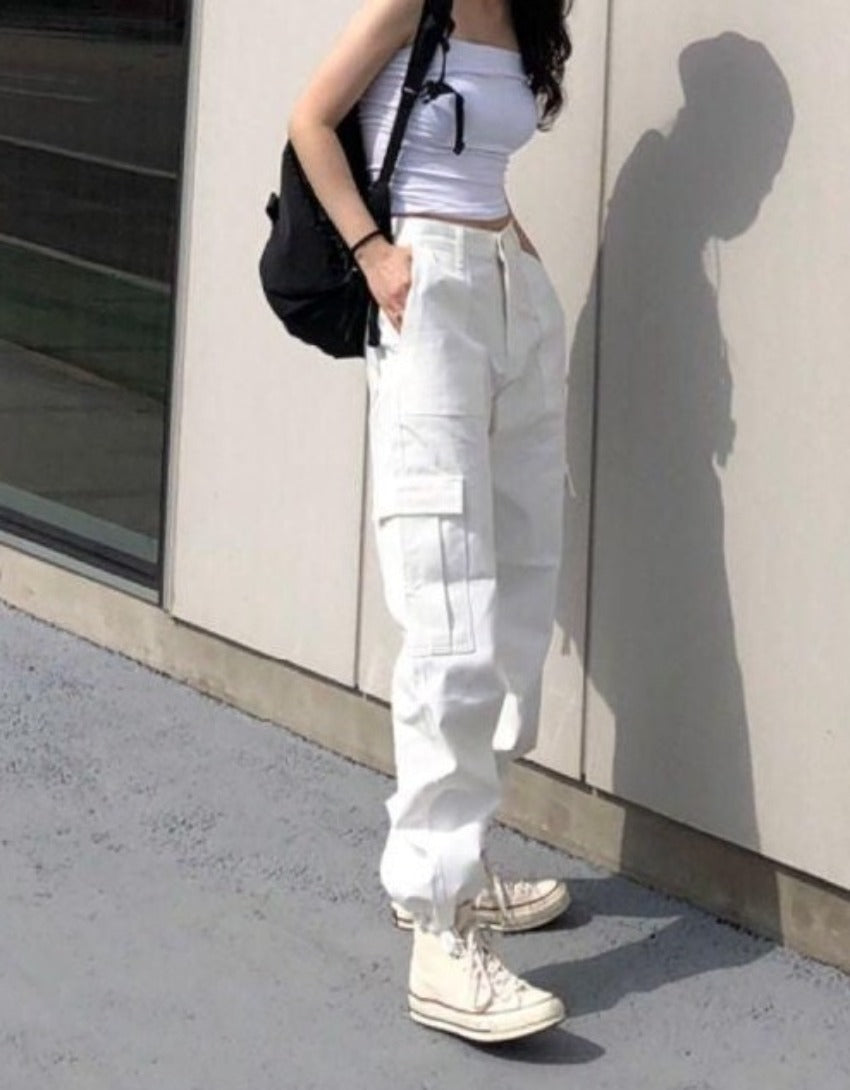 Último día 50% de descuento🎁 Pantalones cargo de pierna recta ajustables