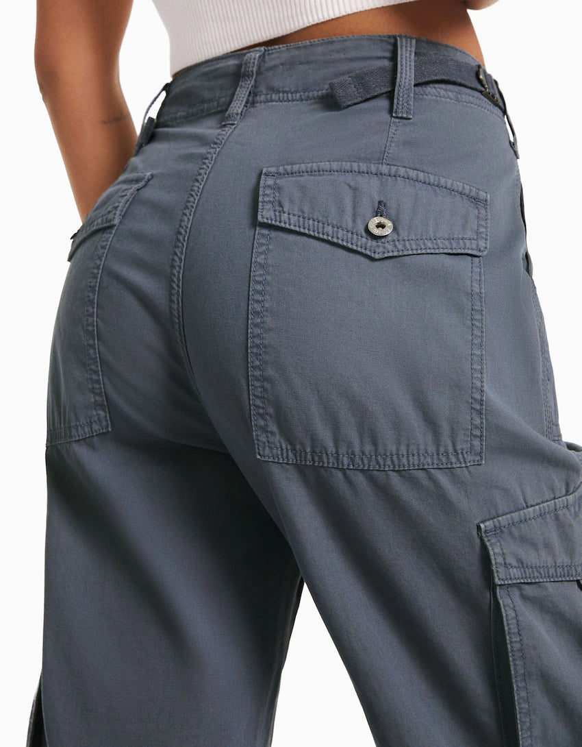 Último día 50% de descuento🎁 Pantalones cargo de pierna recta ajustables