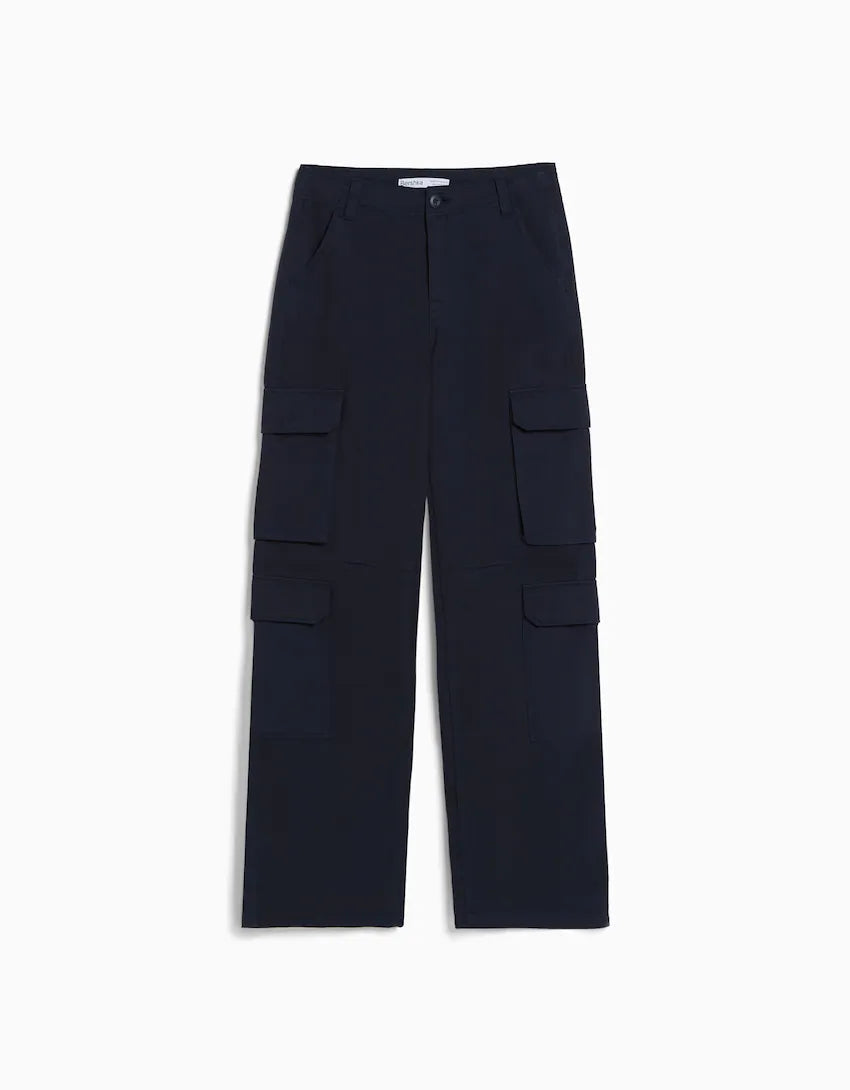 Último día 50% de descuento🎁 Pantalones cargo de pierna recta ajustables