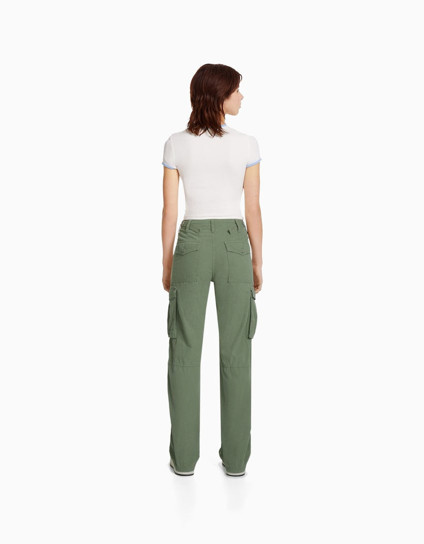Último día 50% de descuento🎁 Pantalones cargo de pierna recta ajustables