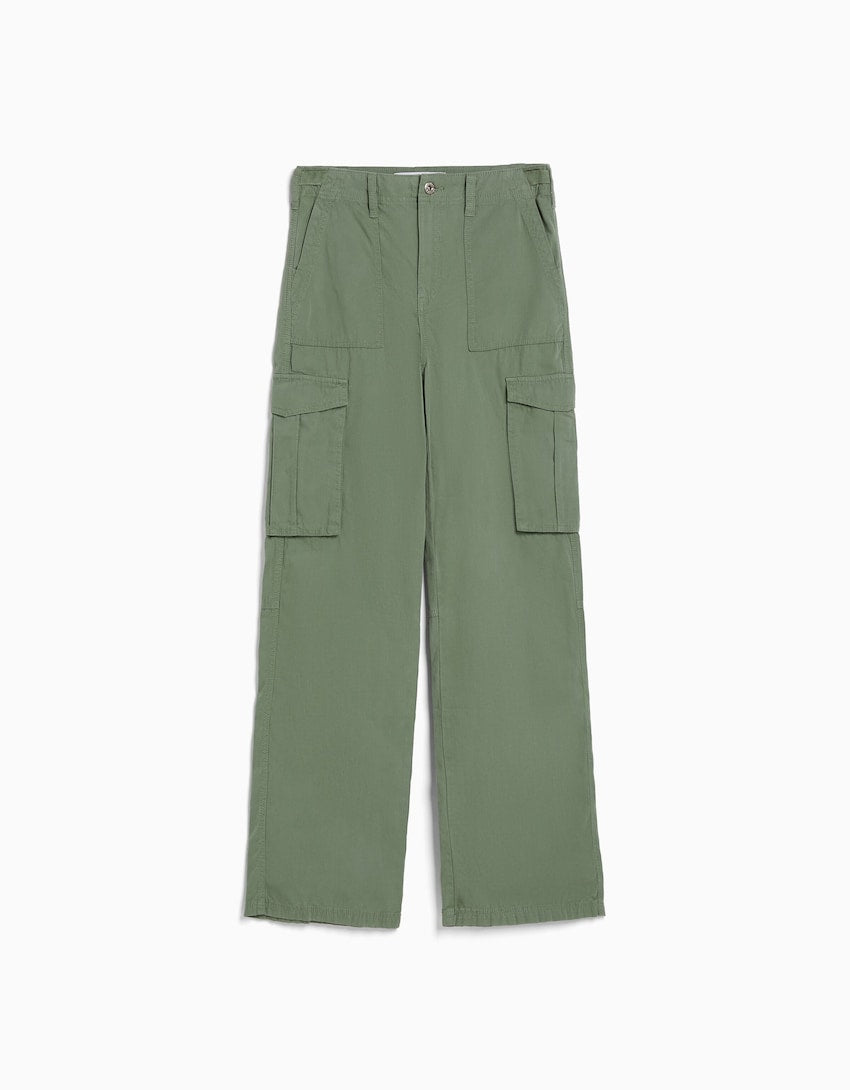 Último día 50% de descuento🎁 Pantalones cargo de pierna recta ajustables