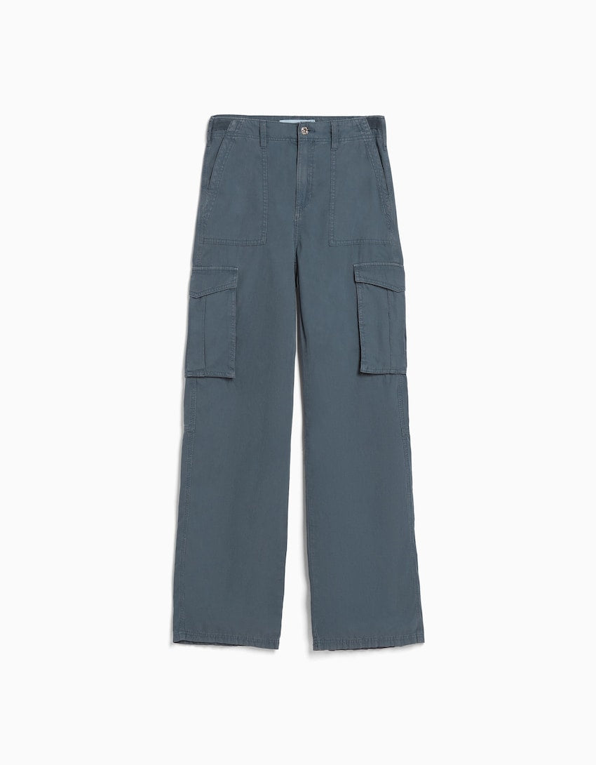 Último día 50% de descuento🎁 Pantalones cargo de pierna recta ajustables