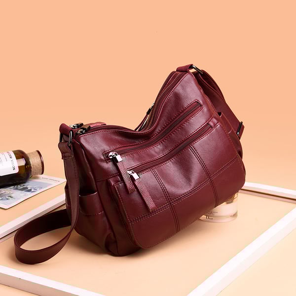 Tendencias AHORA🔥Bolsos de un solo hombro de cuero suave a juego para mujer