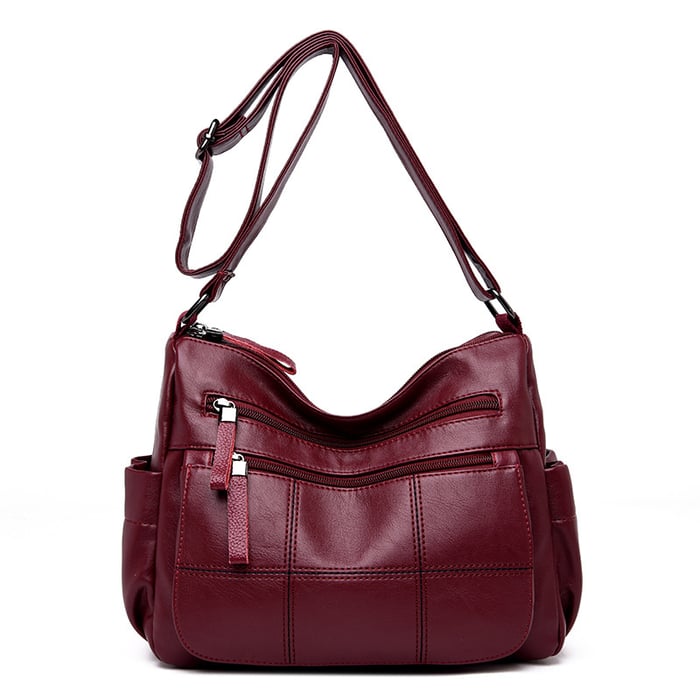 Tendencias AHORA🔥Bolsos de un solo hombro de cuero suave a juego para mujer