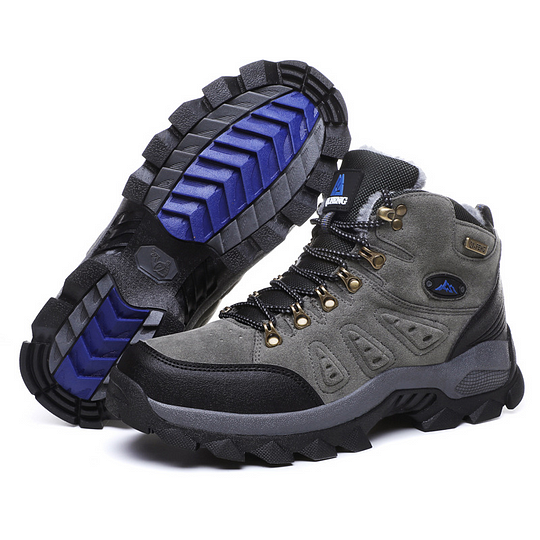 Botas ortopédicas de montañismo para hombre, con soporte para el tobillo, impermeables, antideslizantes, de punta ancha y tácticas (mejora de durabilidad)