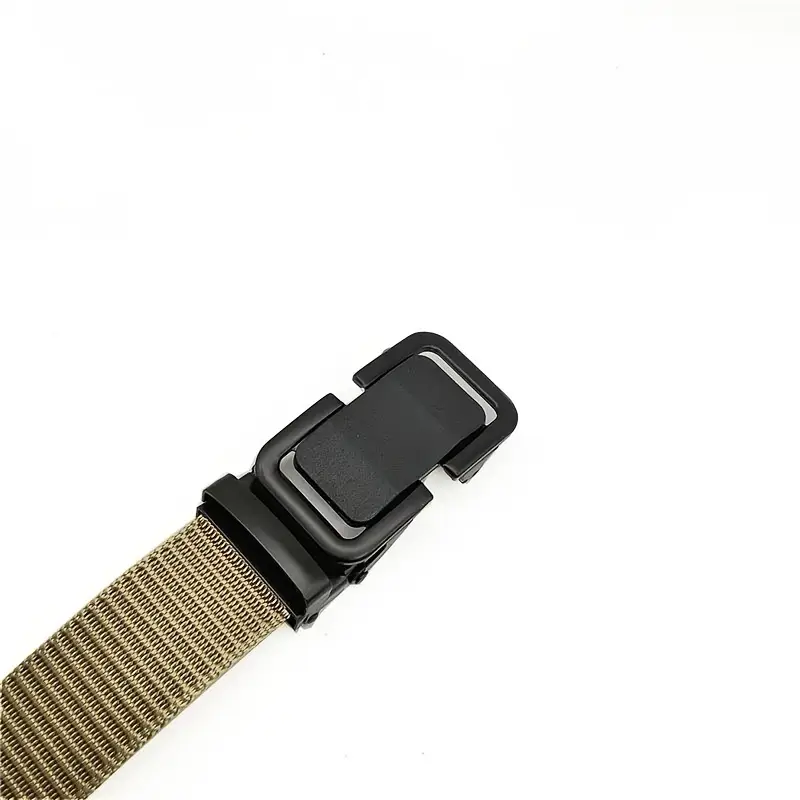 Cinturón informal de nailon tejido para hombre, ideal para actividades al aire libre y deportivas (B005)