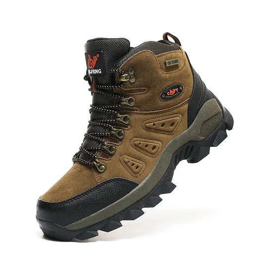 Botas ortopédicas de montañismo para hombre, con soporte para el tobillo, impermeables, antideslizantes, de punta ancha y tácticas (mejora de durabilidad)