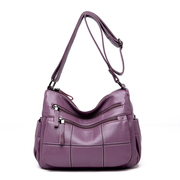 Tendencias AHORA🔥Bolsos de un solo hombro de cuero suave a juego para mujer