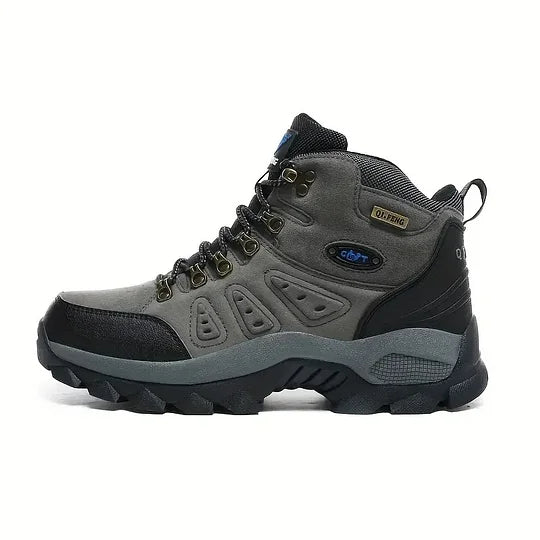 Botas ortopédicas de montañismo para hombre, con soporte para el tobillo, impermeables, antideslizantes, de punta ancha y tácticas (mejora de durabilidad)