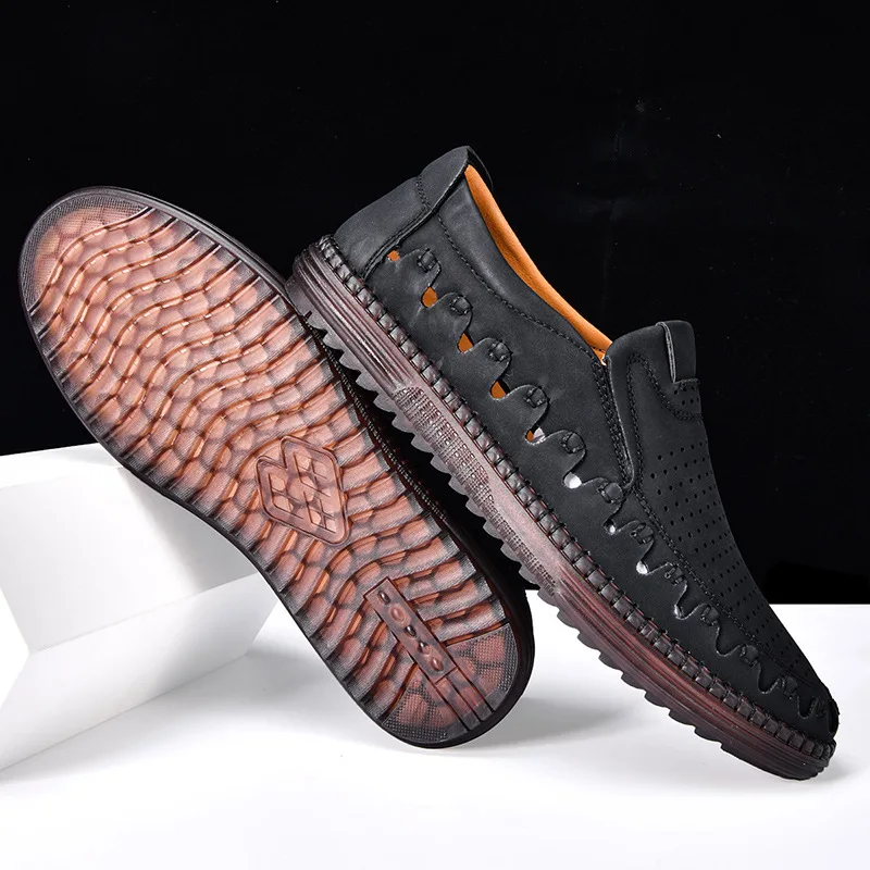 Summer Sale 49% Off🔥 Mens Leather Orthopedic Casual Slip-on Business Shoes