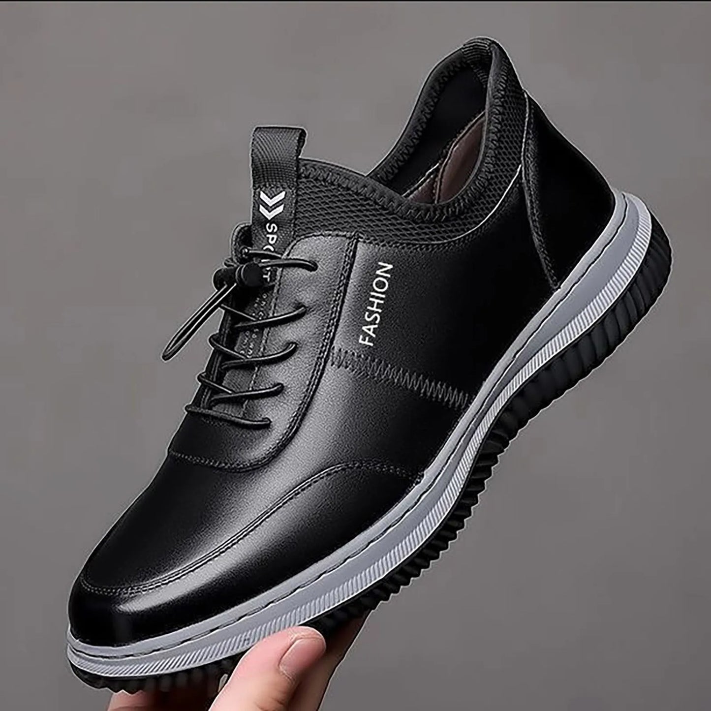 Zapatillas ortopédicas de cuero cómodas para hombre