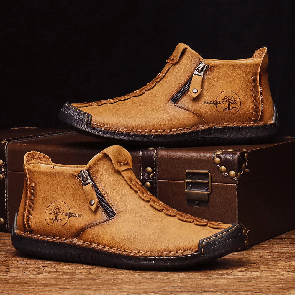 New Arrival Sale 50% Off🔥Men’s Classic Orthopedic Leather Casual Boots – All-Season Comfort, Handcrafted Style