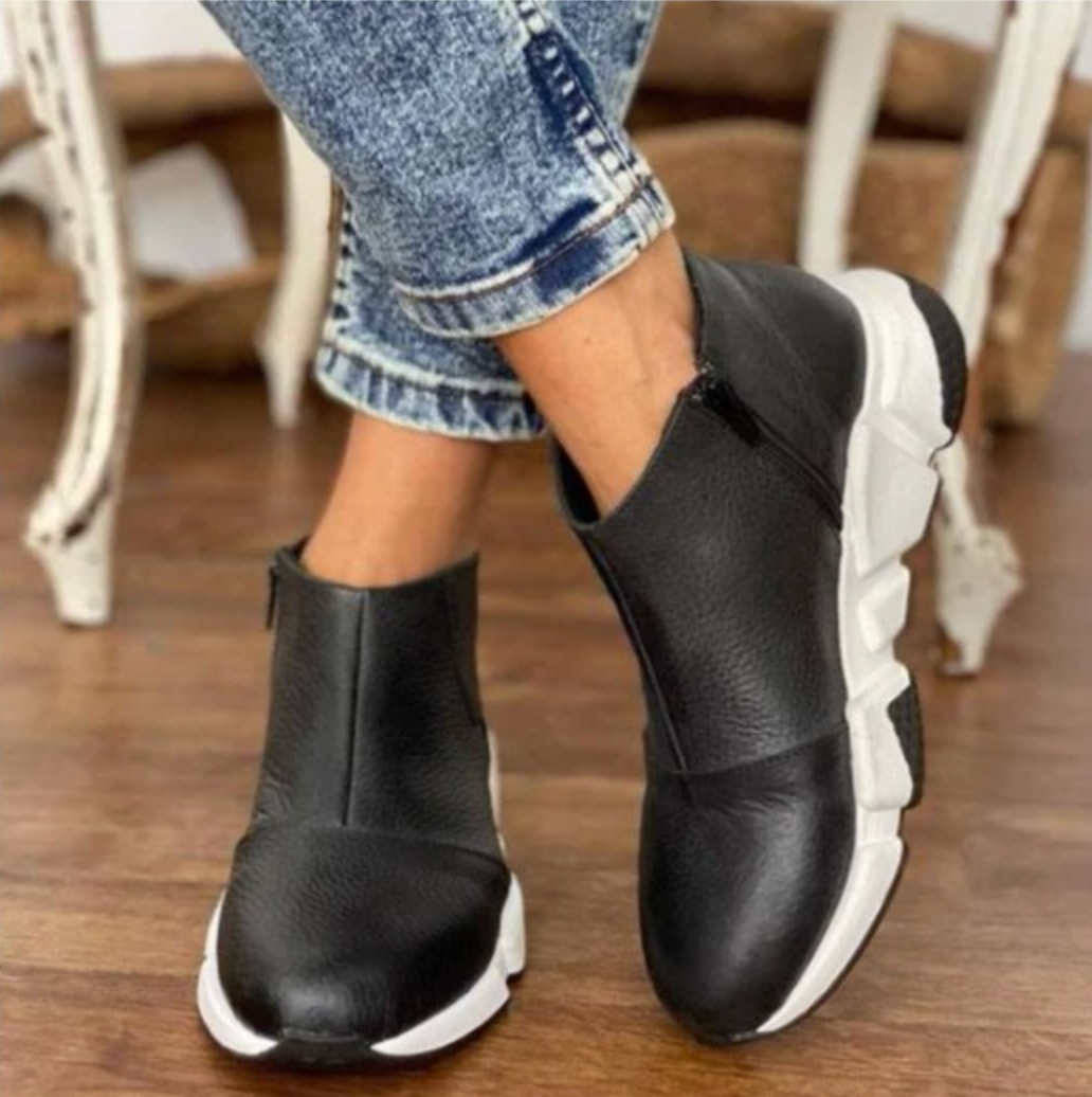 HOT SALE 45% OFFđ„Women's Premium Leather Ankle Boots, Comfy Walking Boots