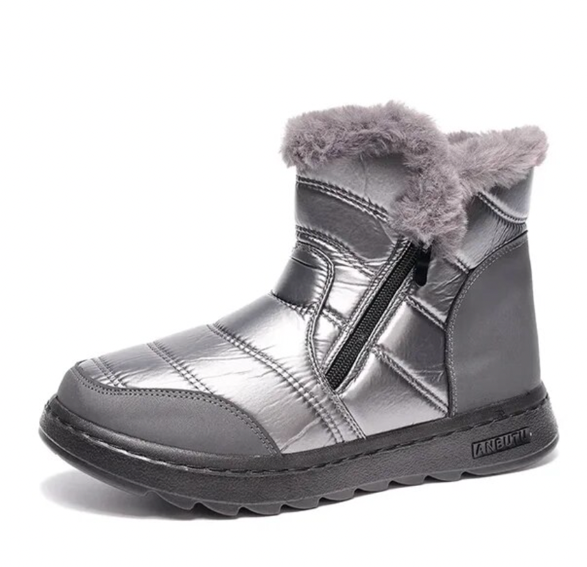 Botas de nieve impermeables y cómodas con absorción de impactos para mujer