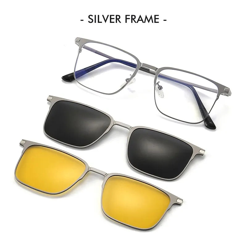 Gafas de sol polarizadas magnéticas 3 en 1