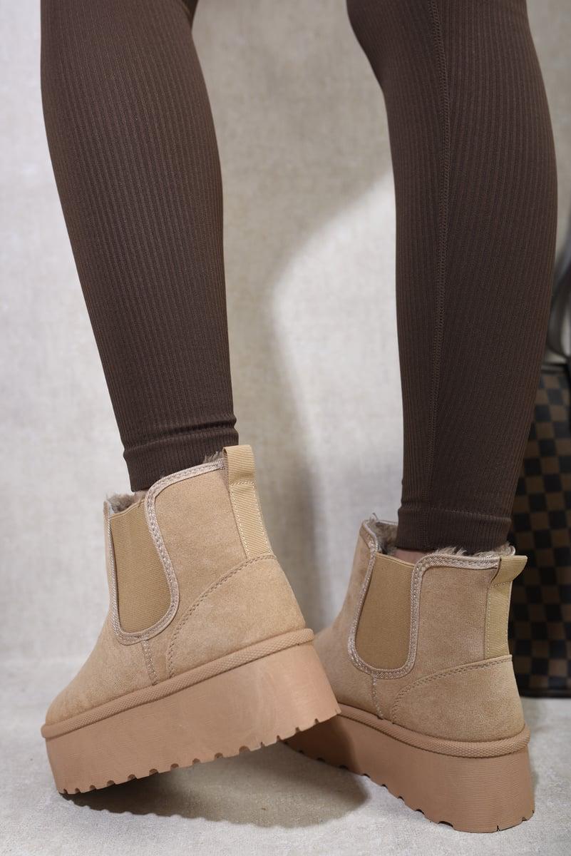 OFERTA CALIENTE 45%🔥Botas Chelsea de invierno con suela gruesa y soporte para mujer