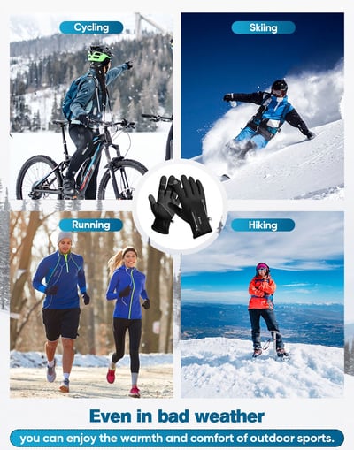 Guantes de invierno resistentes al viento con 49 % de descuento en Black Friday