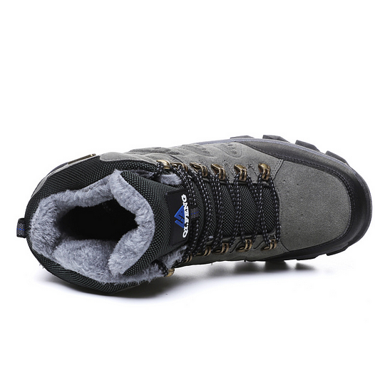 Botas ortopédicas de montañismo para hombre, con soporte para el tobillo, impermeables, antideslizantes, de punta ancha y tácticas (mejora de durabilidad)