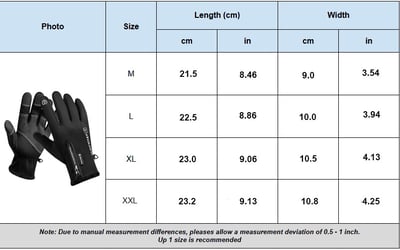 Guantes de invierno resistentes al viento con 49 % de descuento en Black Friday