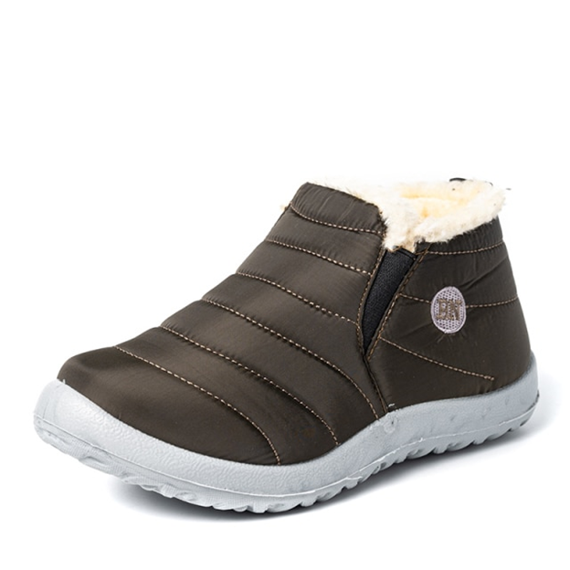 Botas de nieve de piel cálida de invierno para mujer, ¡70% de descuento!