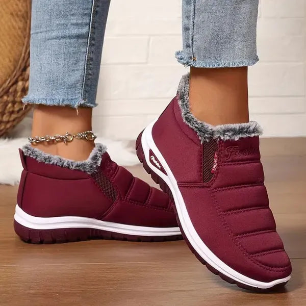 Último día 49% de descuento❤️ Botas de invierno cálidas con forro de piel de oveja para mujer