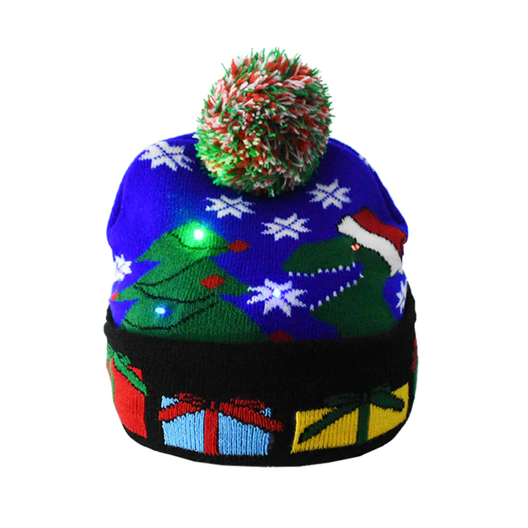 Gorro navideño iluminado