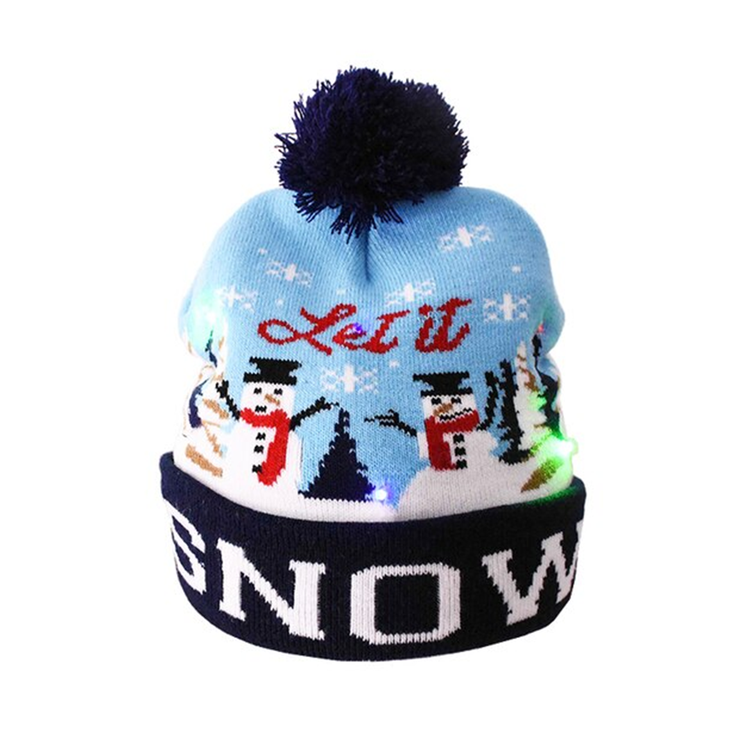 Gorro navideño iluminado