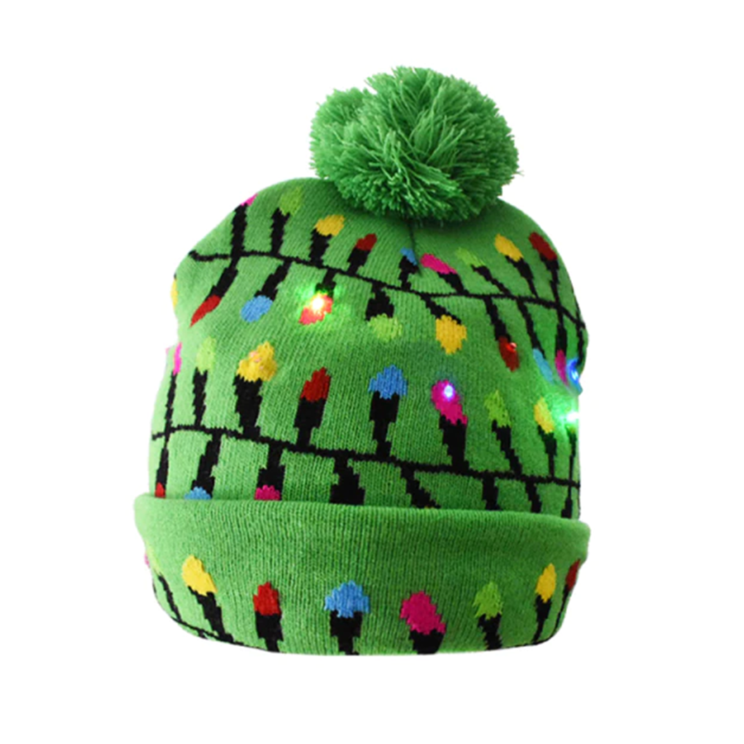 Gorro navideño iluminado