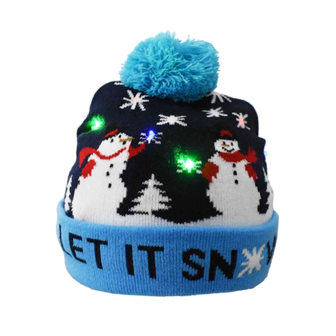 Gorro navideño iluminado