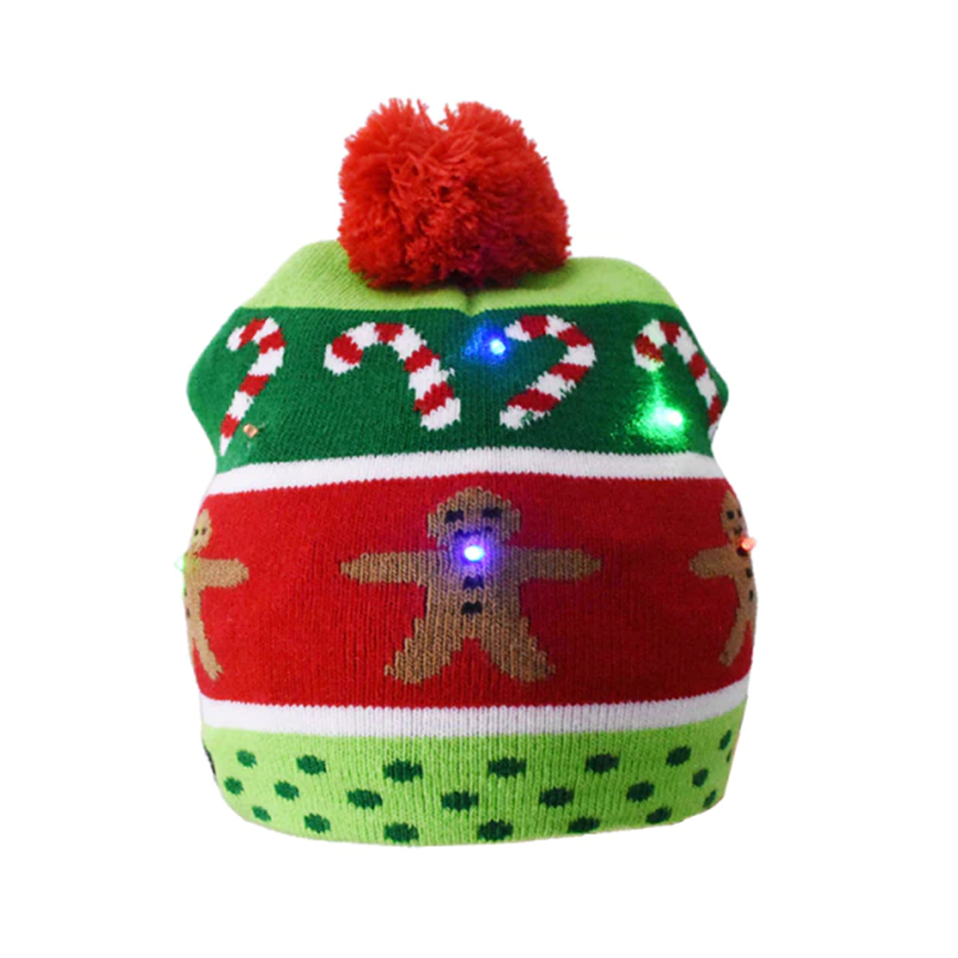 Gorro navideño iluminado