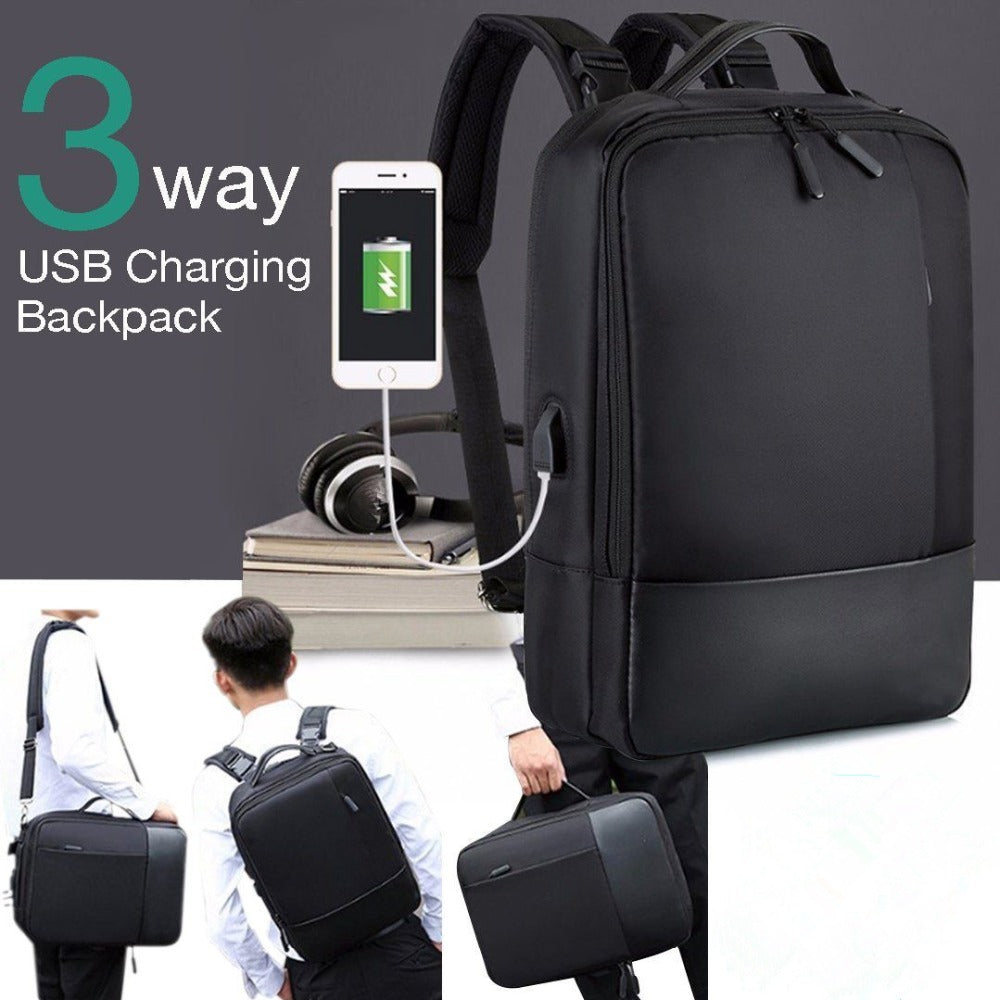 Mochila antirrobo premium para portátil con puerto USB