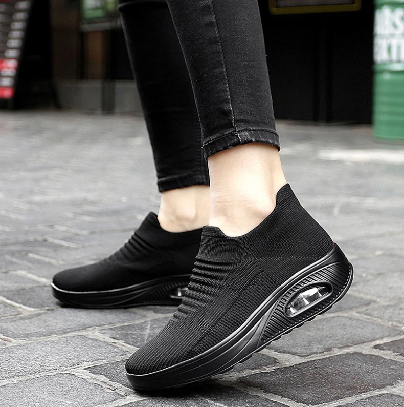 Zapatos ortopédicos elásticos y ligeros para caminar para mujer