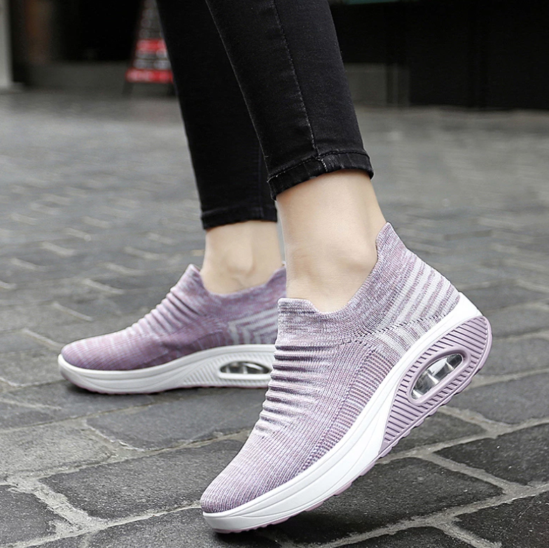 Zapatos ortopédicos elásticos y ligeros para caminar para mujer