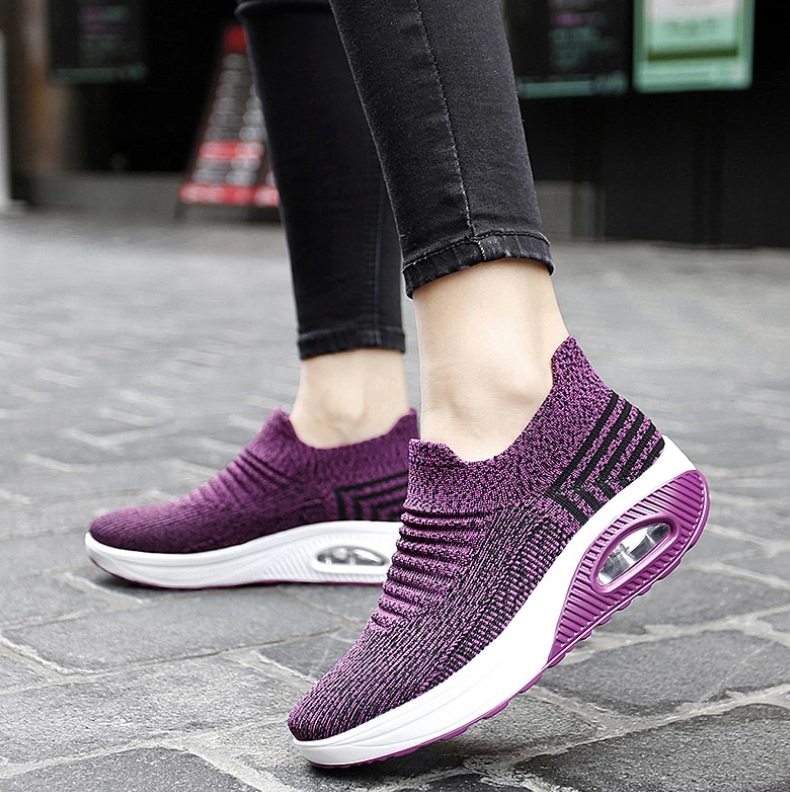 Zapatos ortopédicos elásticos y ligeros para caminar para mujer