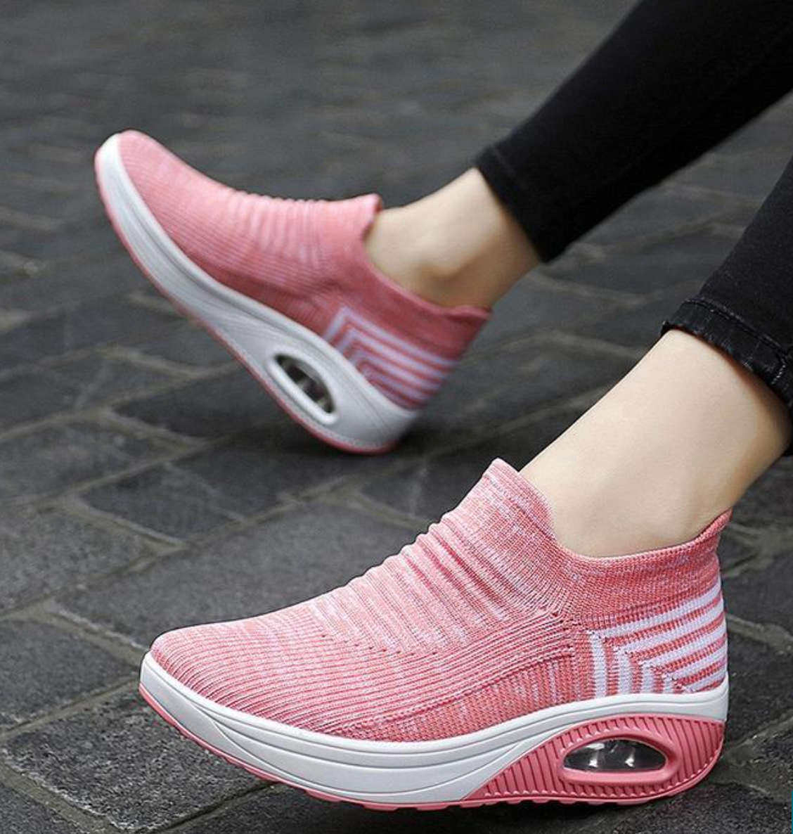 Zapatos ortopédicos elásticos y ligeros para caminar para mujer