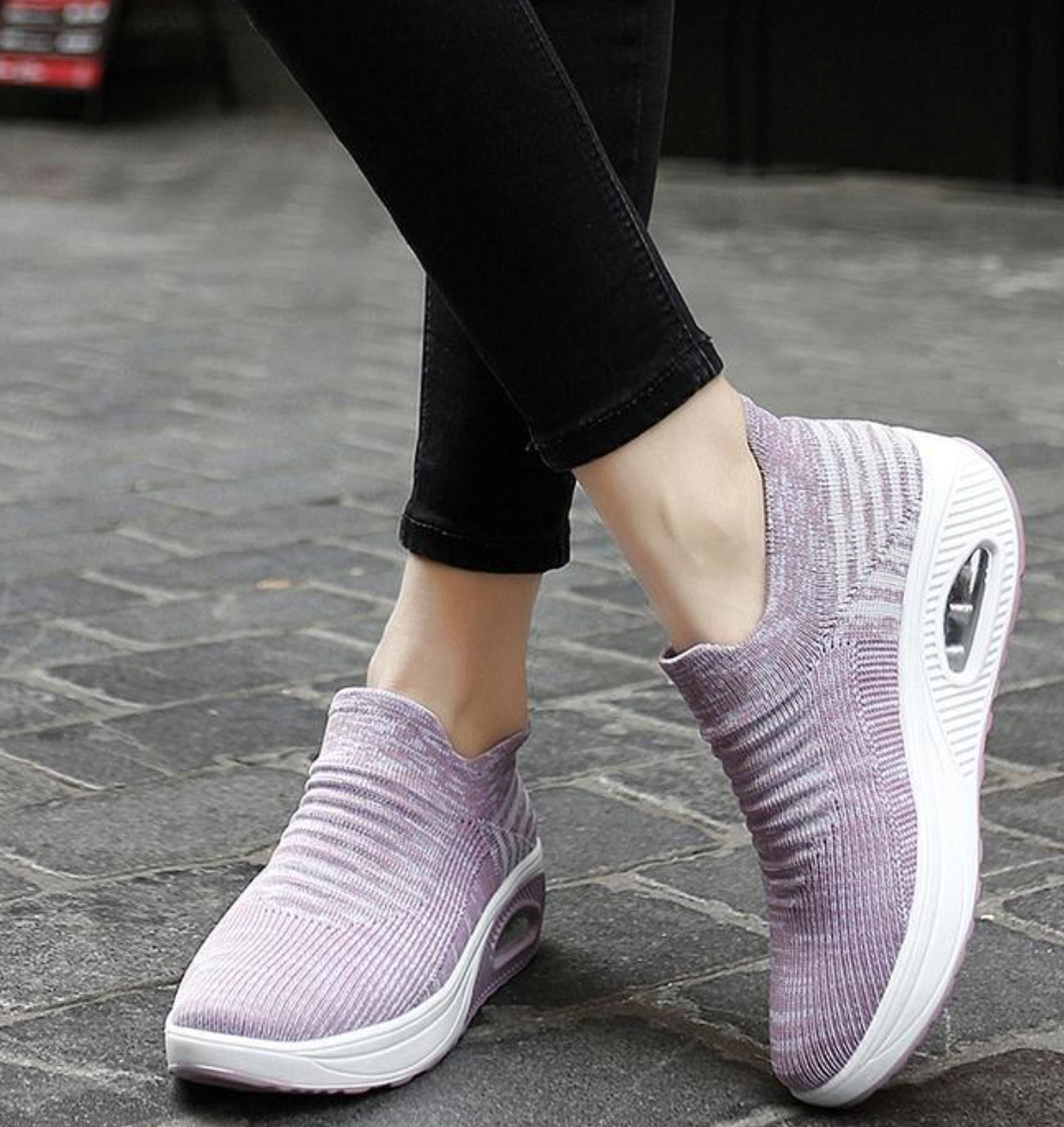 Zapatos ortopédicos elásticos y ligeros para caminar para mujer