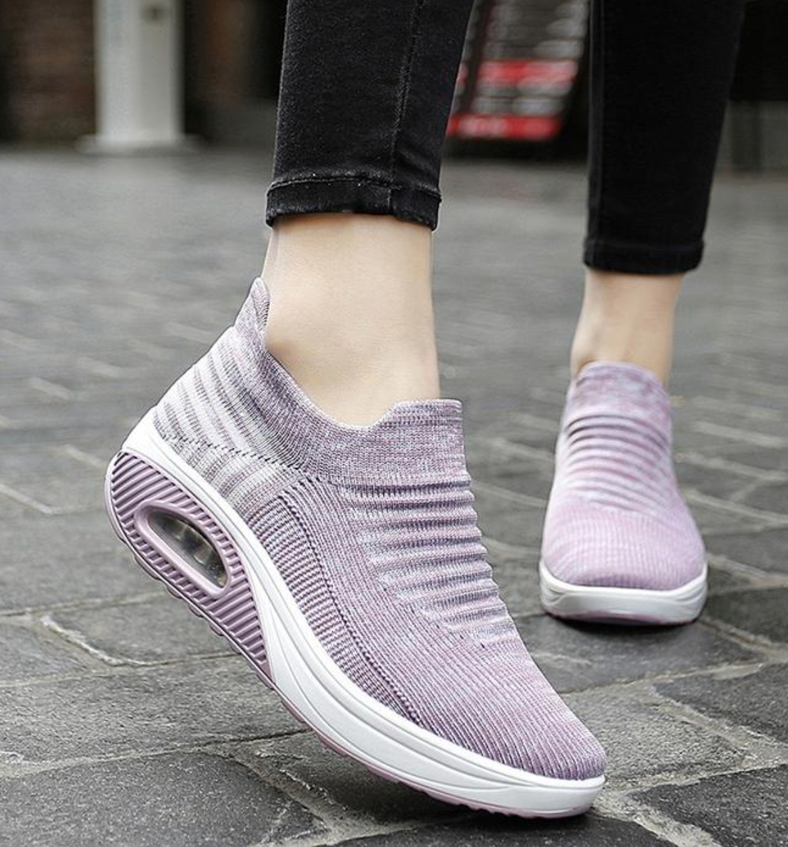 Zapatos ortopédicos elásticos y ligeros para caminar para mujer