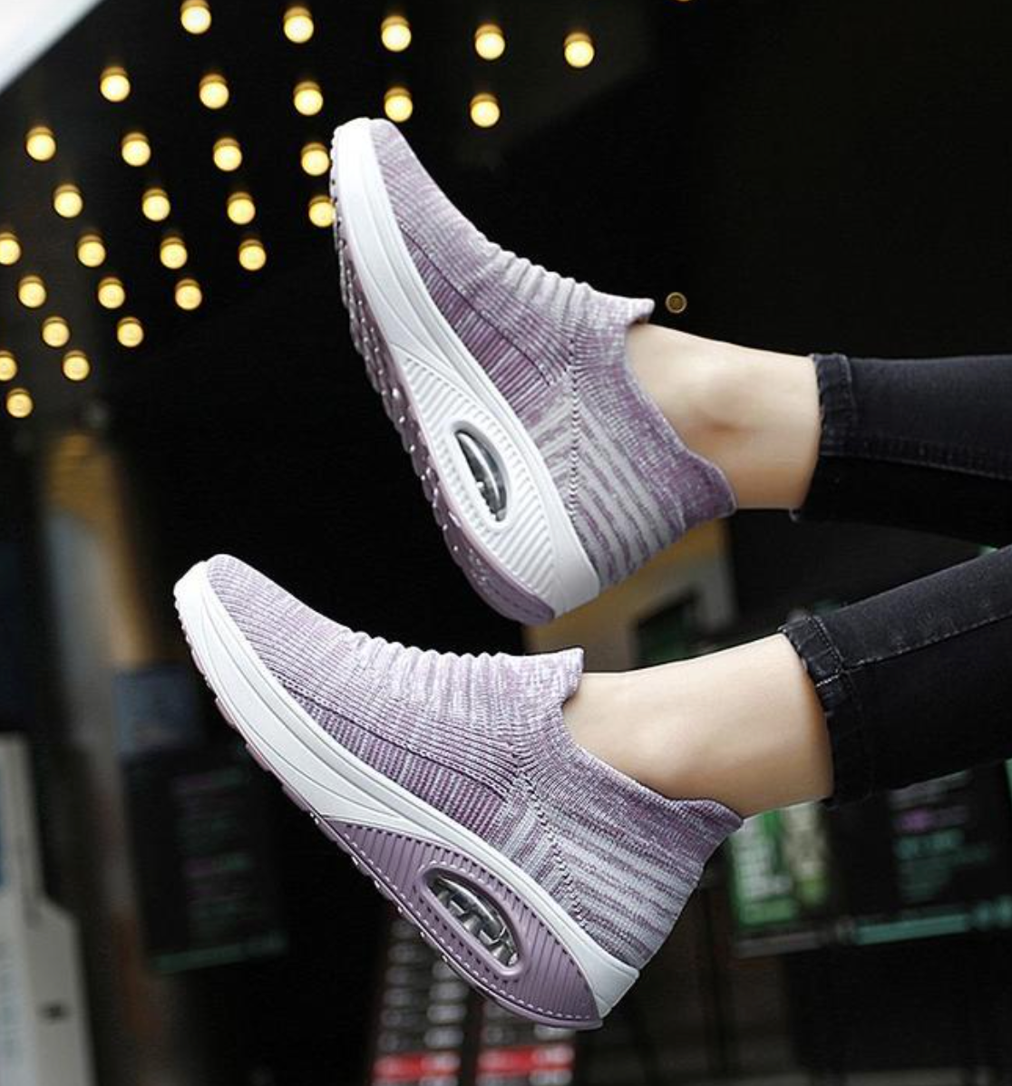 Zapatos ortopédicos elásticos y ligeros para caminar para mujer
