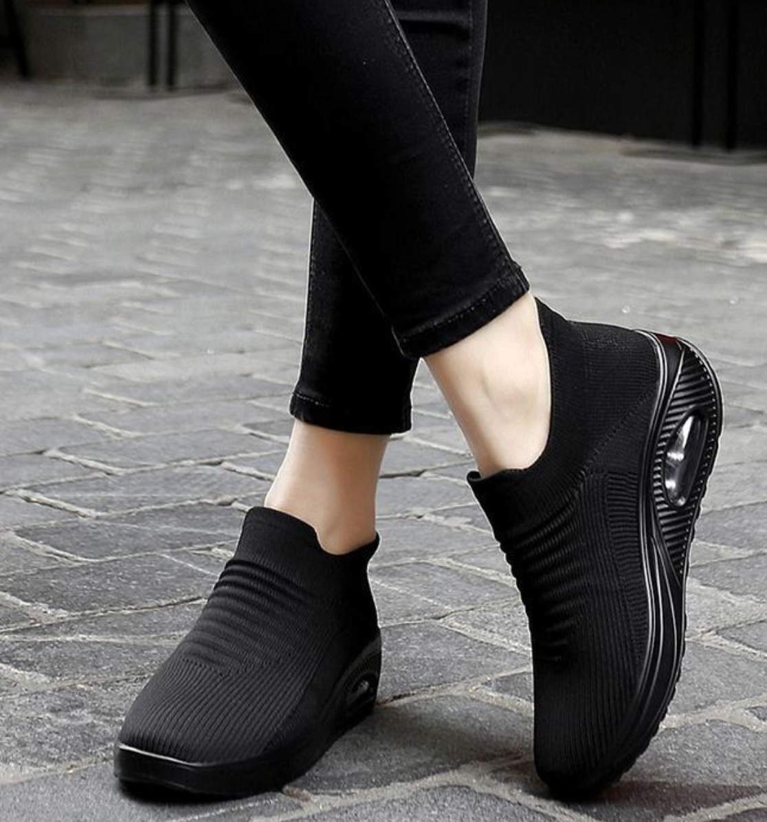 Zapatos ortopédicos elásticos y ligeros para caminar para mujer
