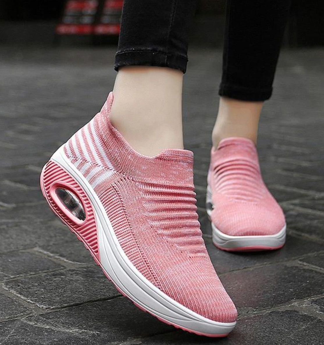 Zapatos ortopédicos elásticos y ligeros para caminar para mujer
