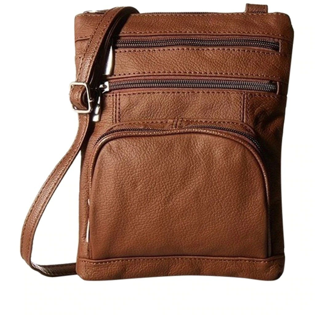 Bolso bandolera de piel suave de primera calidad