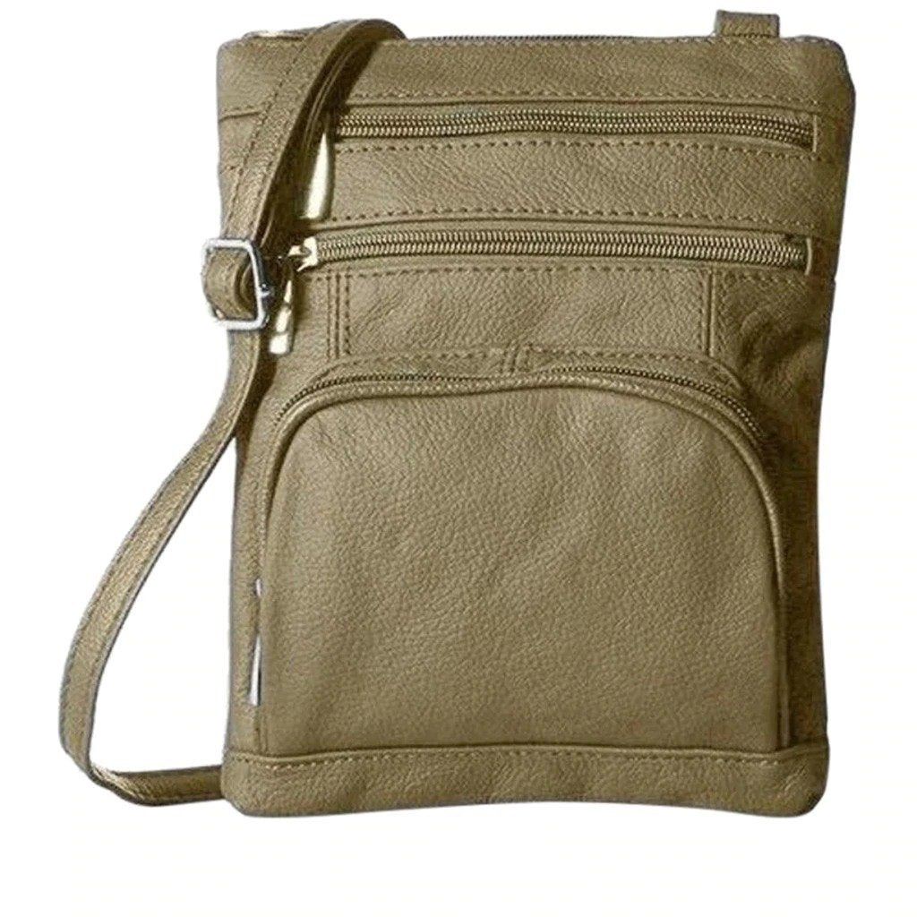 Bolso bandolera de piel suave de primera calidad