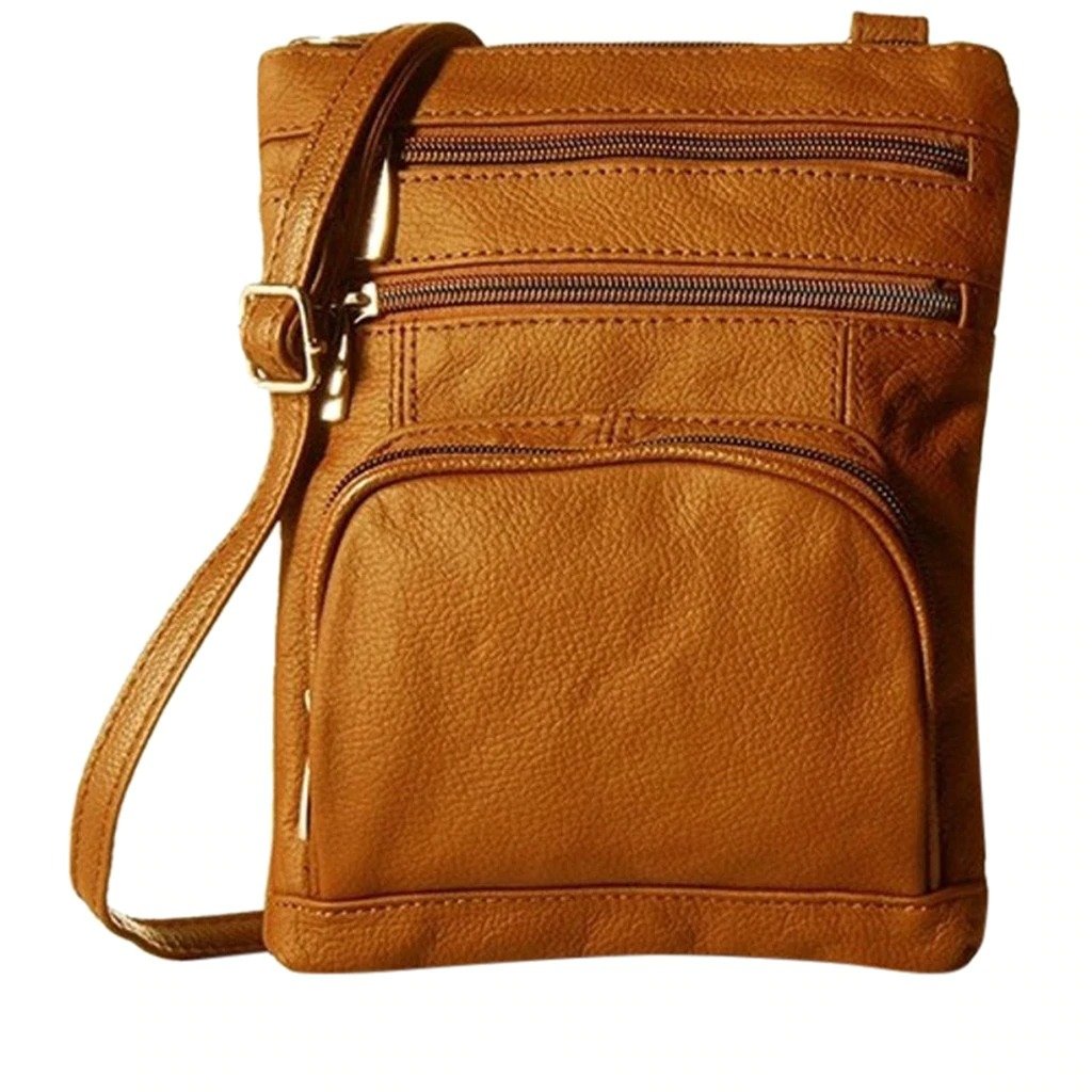 Bolso bandolera de piel suave de primera calidad