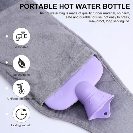 🎁 Christmas Sale 49%🎄 Plush Refillable Hot Water Bottle Belt [Universal Fitment]