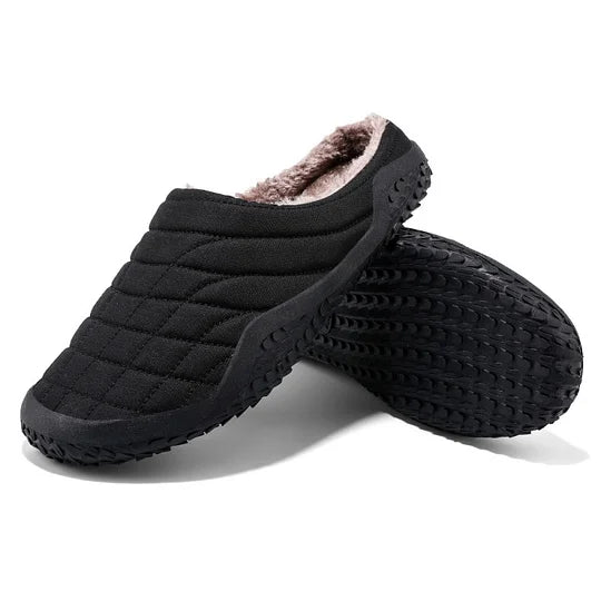 Men’s Cozy Orthopedic Slip-On Slippers — Warmth & Support, Indoors & Out