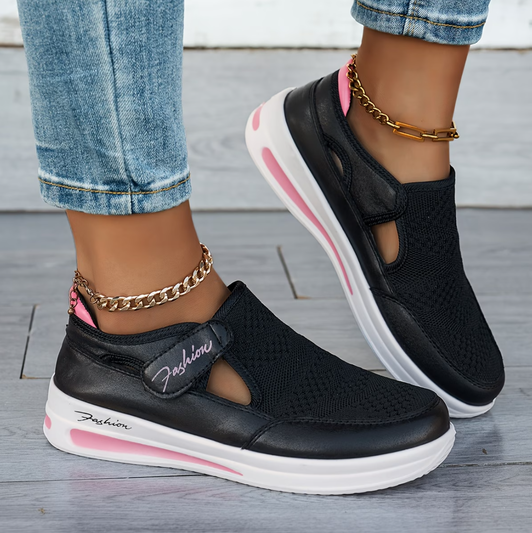 Women's Orthopedic Breathable Slip-On Shoes, Mary Jane Hybrid Sneakers