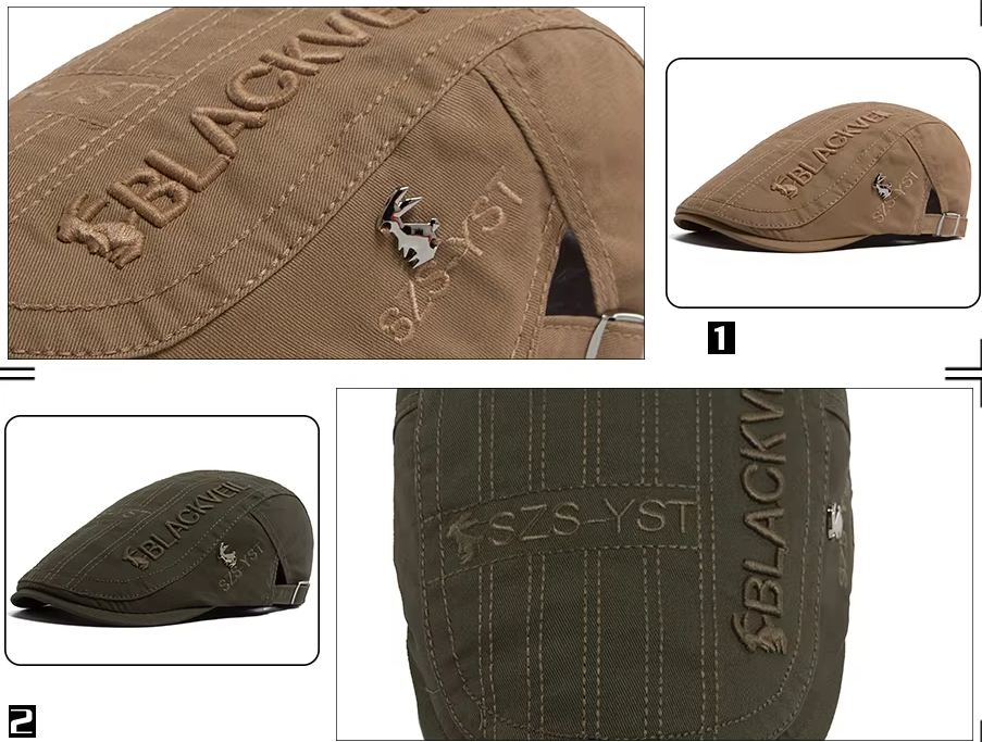 Ridgeway | Men’s Adjustable Vintage Flat Cap
