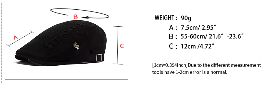 Ridgeway | Men’s Adjustable Vintage Flat Cap
