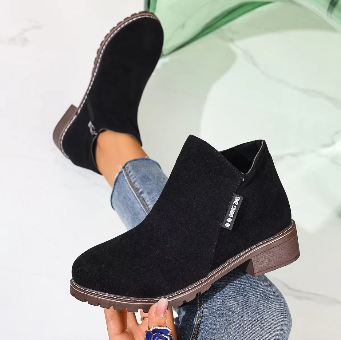 Avery™ Wide-Fit Comfort Ankle Boots