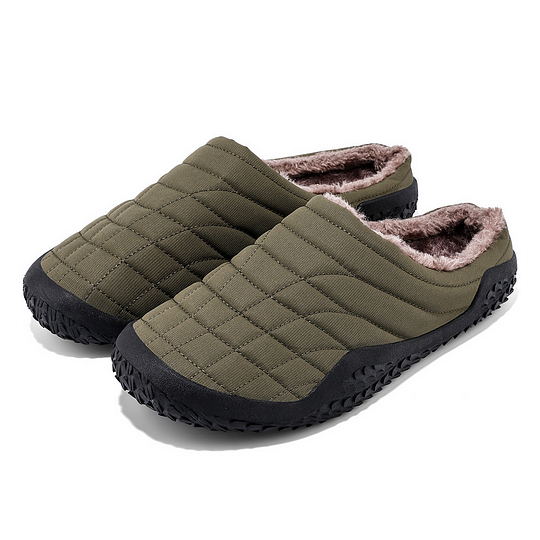 Men’s Cozy Orthopedic Slip-On Slippers — Warmth & Support, Indoors & Out